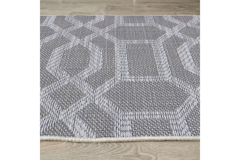 Magma Puuvillamatto 120x180 cm Suorakaide - Harmaa - Kodintekstiilit & matot - Matto - Moderni matto - Puuvillamatto