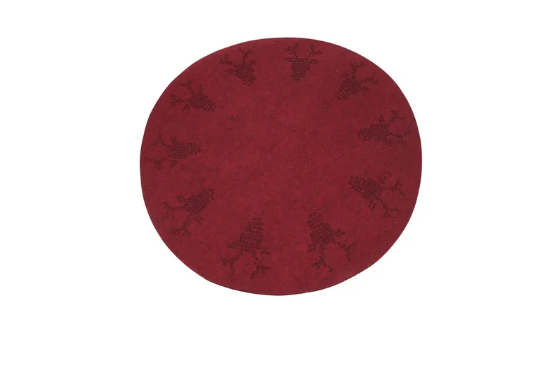Deer Nukkamatto Ø100 cm Pyöreä, Punainen
