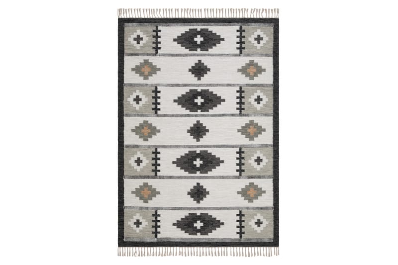Arvika Villamatto 160x230 cm Suorakaide - Harmaa - Kodintekstiilit & matot - Matto - Moderni matto - Villamatto