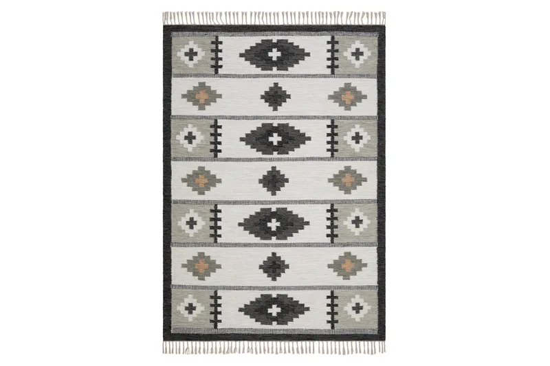 Arvika Villamatto 200x300 cm Suorakaide, Harmaa