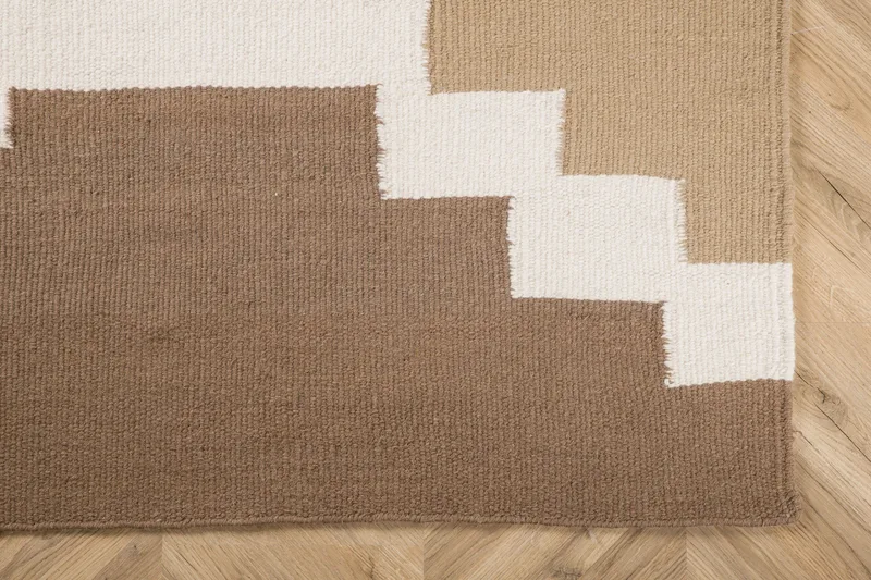 Aston Villamatto 250x350 cm Suorakulmainen - Ruskea - Kodintekstiilit & matot - Matto - Moderni matto - Villamatto