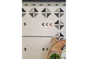 Avesta Villamatto 140x200 cm Suorakaide - Harmaa - Kodintekstiilit & matot - Matto - Moderni matto - Villamatto