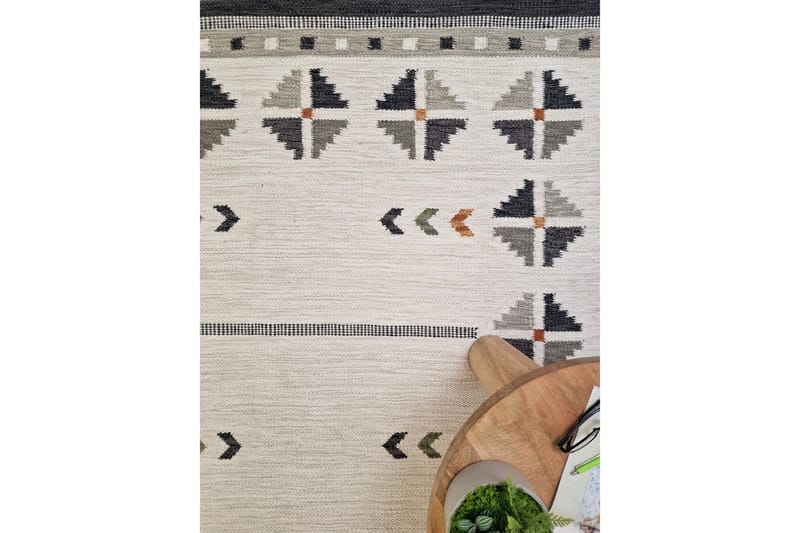 Avesta Villamatto 160x230 cm Suorakaide - Harmaa - Kodintekstiilit & matot - Matto - Moderni matto - Villamatto