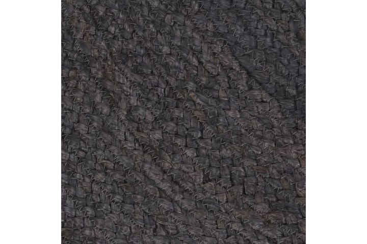 beBasic Käsintehty pyöreä juuttimatto 210 cm tummanharmaa - Harmaa - Juuttimatto & Hamppumatto - Sisalmatto