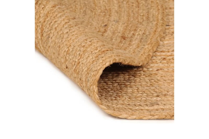 beBasic Matto punottu juutti 210 cm pyöreä - Beige - Kodintekstiilit & matot - Matto - Moderni matto - Juuttimatto & Hamppumatto