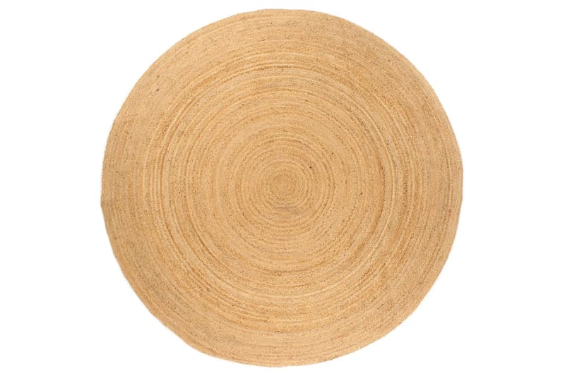 beBasic Matto punottu juutti 240 cm pyöreä - Beige - Kodintekstiilit & matot - Matto - Moderni matto - Juuttimatto & Hamppumatto