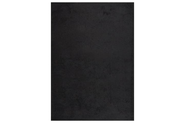 beBasic Pörrömatto korkeanukkainen musta 140x200 cm - Musta - Nukkamatto
