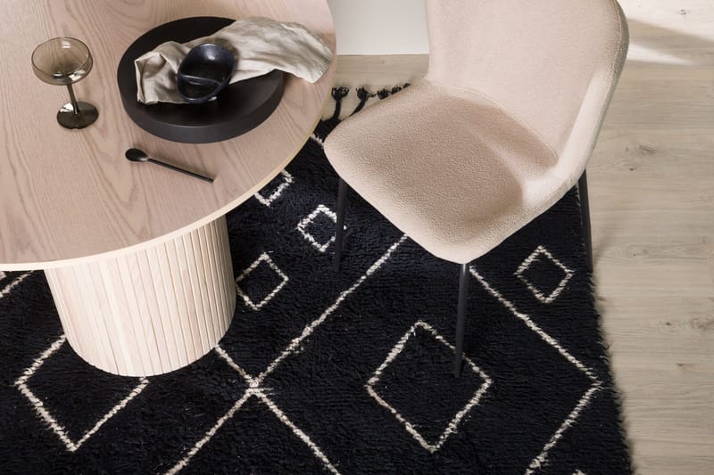 David Villamatto 200x300 cm Suorakulmainen - Musta - Kodintekstiilit & matot - Matto - Moderni matto - Villamatto