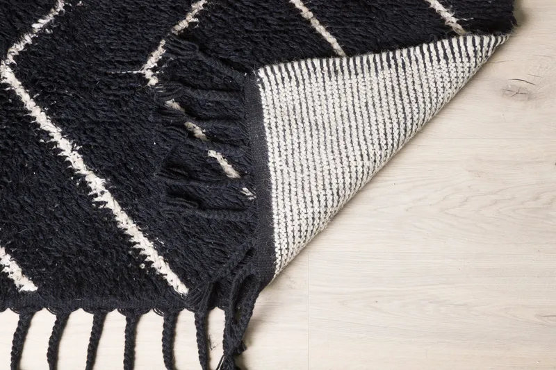 David Villamatto 250x350 cm Suorakulmainen, Musta