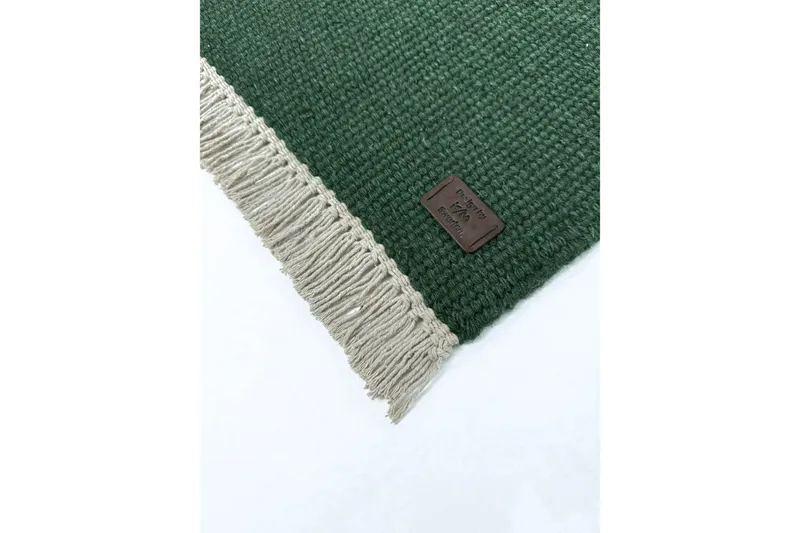 Eden Villamatto 140x200 cm Suorakaide - Smaragdinvihreä - Kodintekstiilit & matot - Matto - Moderni matto - Villamatto