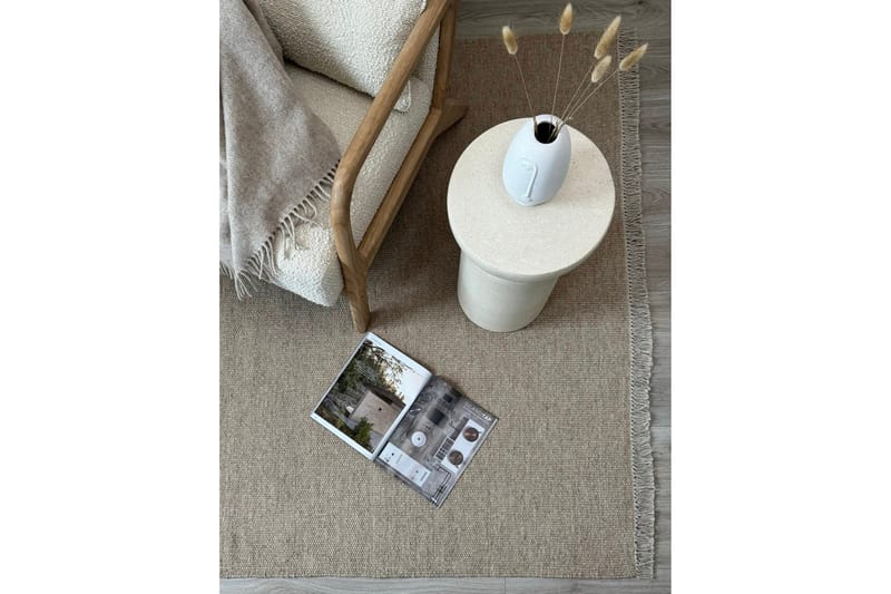 Eden Villamatto 75x230 cm Suorakaide - Beige - Kodintekstiilit & matot - Matto - Moderni matto - Villamatto