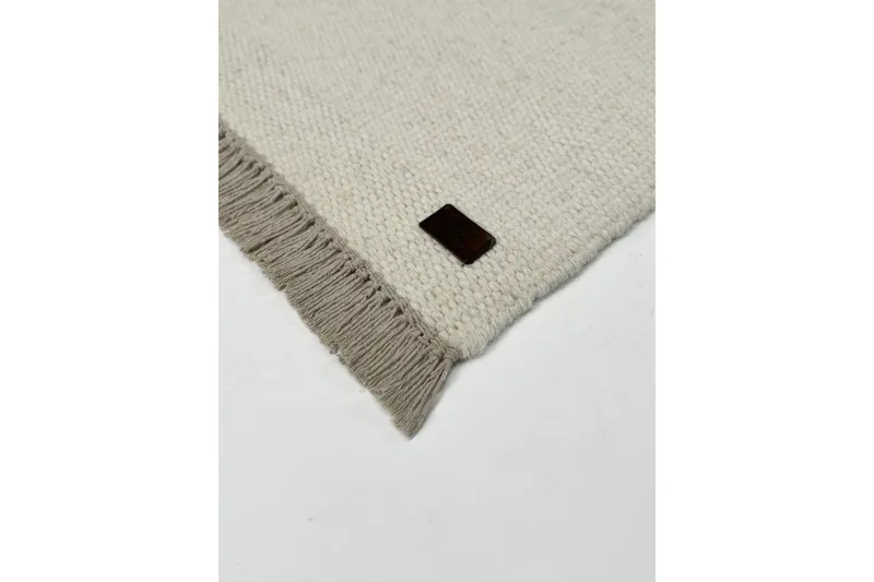 Eden Villamatto 75x230 cm Suorakaide - Kreemi - Kodintekstiilit & matot - Matto - Moderni matto - Villamatto