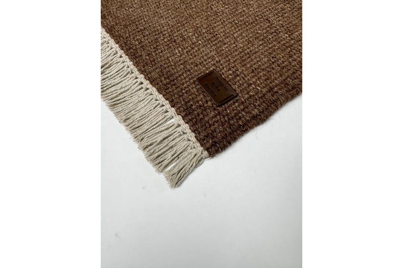 Eden Villamatto 75x230 cm Suorakaide - Ruskea - Kodintekstiilit & matot - Matto - Moderni matto - Villamatto