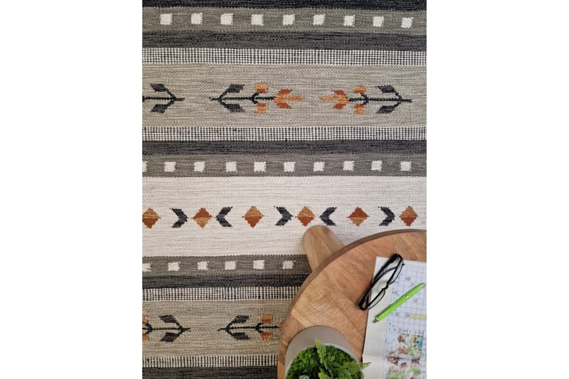 Fagersta Villamatto 160x230 cm Suorakulmainen - Harmaa - Kodintekstiilit & matot - Matto - Moderni matto - Villamatto