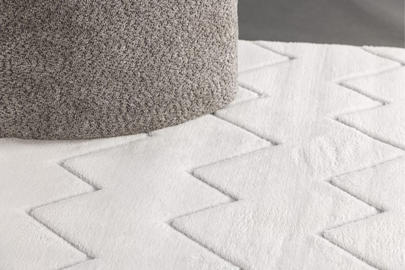 Fia Wilton-matto 160x230 cm - Valkoinen - Kodintekstiilit & matot - Matto - Moderni matto - Wilton-matto