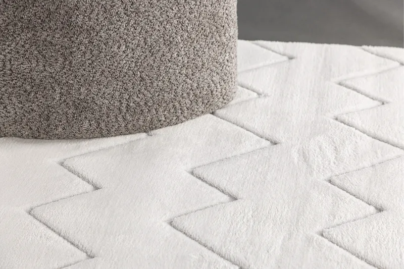 Fia Wilton-matto 200x290 cm - Valkoinen - Kodintekstiilit & matot - Matto - Moderni matto - Wilton-matto