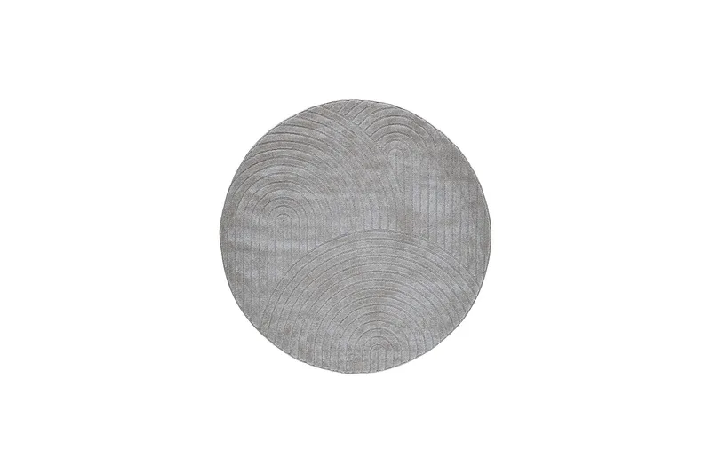 Genova Zen Wiltonmatto 160x160 cm Pyöreä, Harmaa