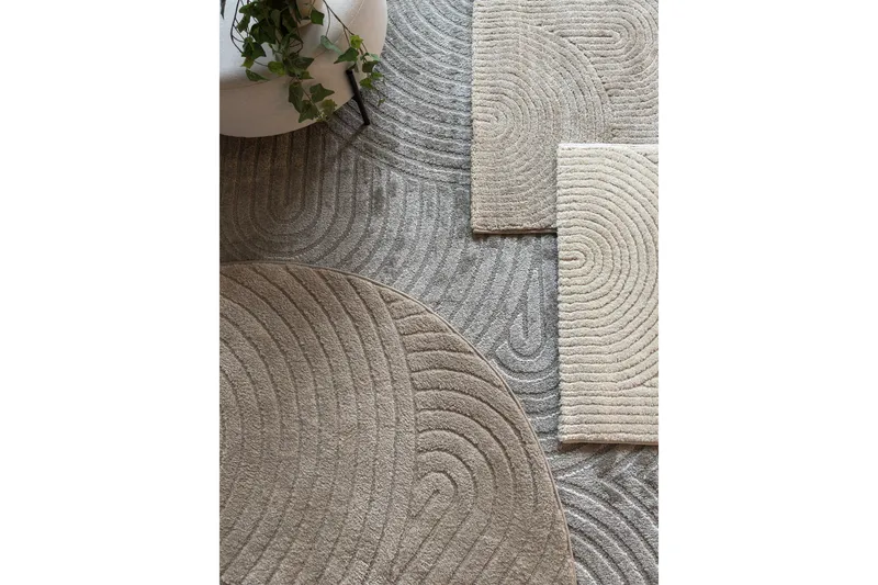 Genova Zen Wiltonmatto 280x380 cm Suorakaide - Harmaa - Kodintekstiilit & matot - Matto - Moderni matto - Wilton-matto