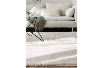 Heaven suorakulmainen ryijymatto ja luottomatto 160x230 cm - Beige - Kodintekstiilit & matot - Matto - Moderni matto - Nukkamatto