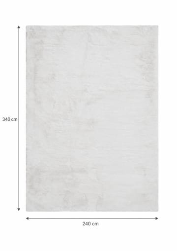 Heaven suuri suorakulmainen ryijymatto & pitkänukkainen matto 240x340 cm - Valkoinen - Kodintekstiilit & matot - Matto - Moderni matto - Nukkamatto