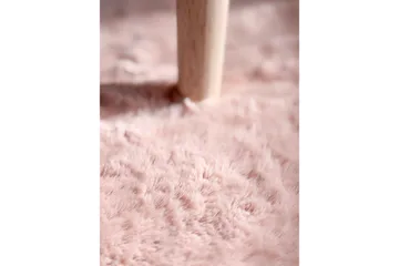 Heaven suuri pyöreä ryijymatto & nukkamatto 200 cm - Vaaleanpunainen - Kodintekstiilit & matot - Matto - Moderni matto - Nukkamatto