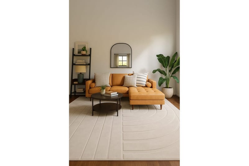 Heaven Trend Koneella kudottu matto 160x230 cm - Beige - Kodintekstiilit & matot - Matto - Moderni matto - Wilton-matto