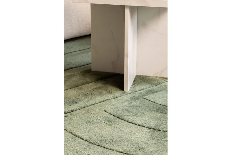 Heaven Trend Koneella kudottu matto 200x290 cm - Vihreä - Kodintekstiilit & matot - Matto - Moderni matto - Wilton-matto