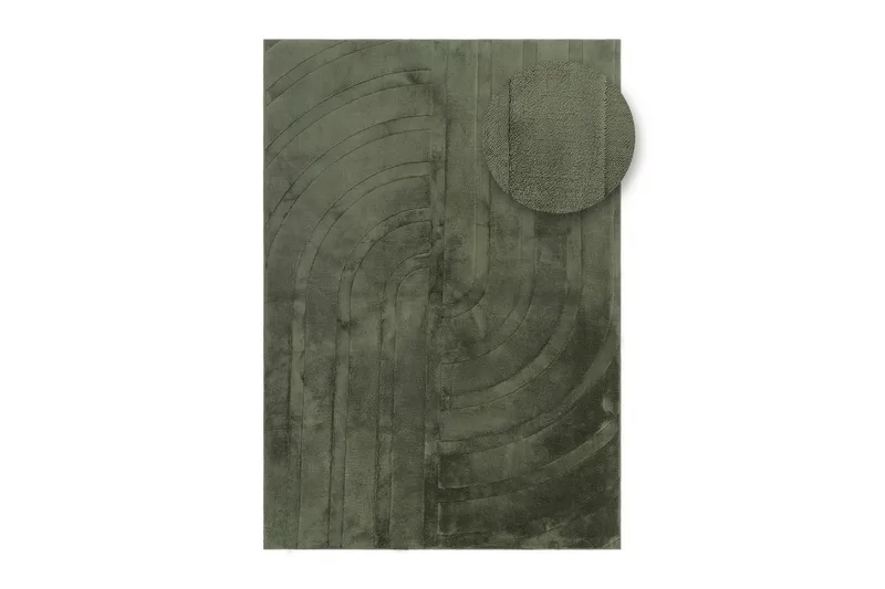 Heaven Trend Koneella kudottu matto 200x290 cm - Vihreä - Kodintekstiilit & matot - Matto - Moderni matto - Wilton-matto