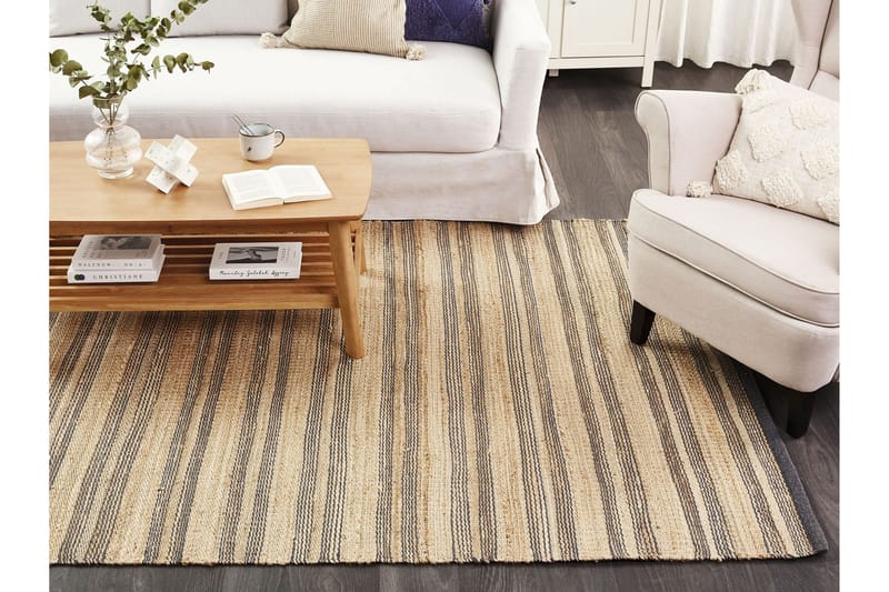 Juuttimatto Budho 160x230 cm - Harmaa - Kodintekstiilit & matot - Matto - Moderni matto - Juuttimatto & Hamppumatto