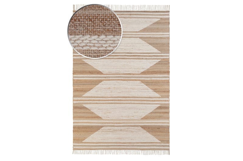 Juuttimatto Surat 200x300 cm Luonnollinen/Kermanvaalea - Luonnonväri/Kermanvalkoinen - Kodintekstiilit & matot - Matto - Moderni matto - Juuttimatto & Hamppumatto