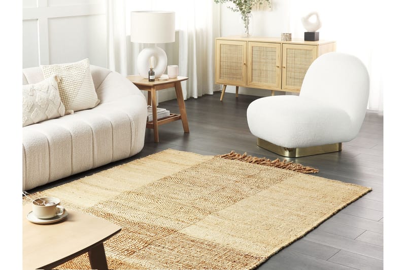 Juuttimatto Hamzalar 160x230 cm - Beige - Kodintekstiilit & matot - Matto - Moderni matto - Juuttimatto & Hamppumatto