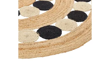 Juuttimatto Hovit 140 cm Pyöreä - Beige - Kodintekstiilit & matot - Matto - Moderni matto - Sisalmatto