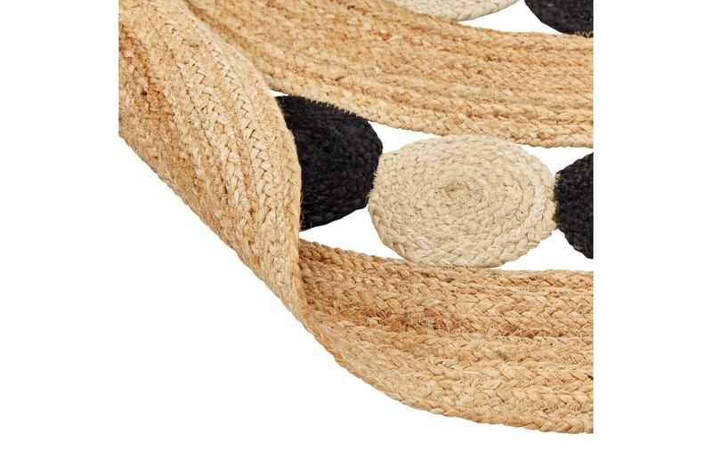Juuttimatto Hovit 140 cm Pyöreä - Beige - Kodintekstiilit & matot - Matto - Moderni matto - Juuttimatto & Hamppumatto