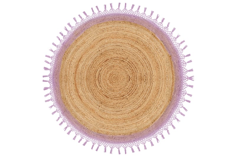 Juuttimatto Marts 140 cm Pyöreä - Beige - Kodintekstiilit & matot - Matto - Moderni matto - Juuttimatto & Hamppumatto