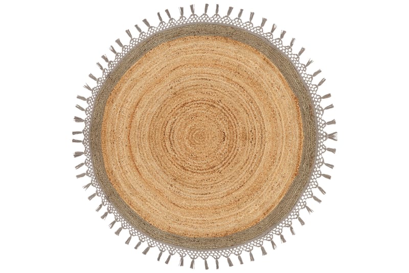 Juuttimatto Marts 140 cm Pyöreä - Beige - Kodintekstiilit & matot - Matto - Moderni matto - Juuttimatto & Hamppumatto