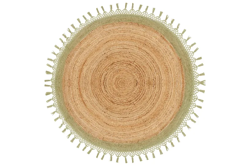 Juuttimatto Marts 140 cm Pyöreä, Beige