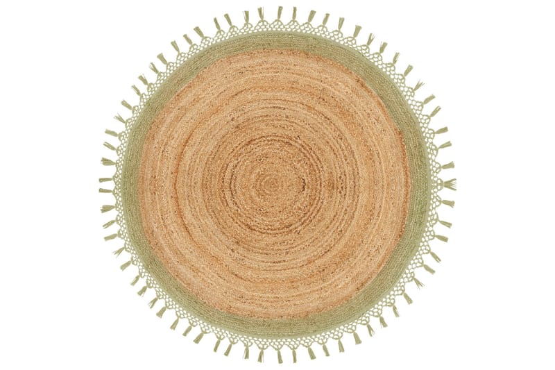 Juuttimatto Marts 140 cm Pyöreä, Beige