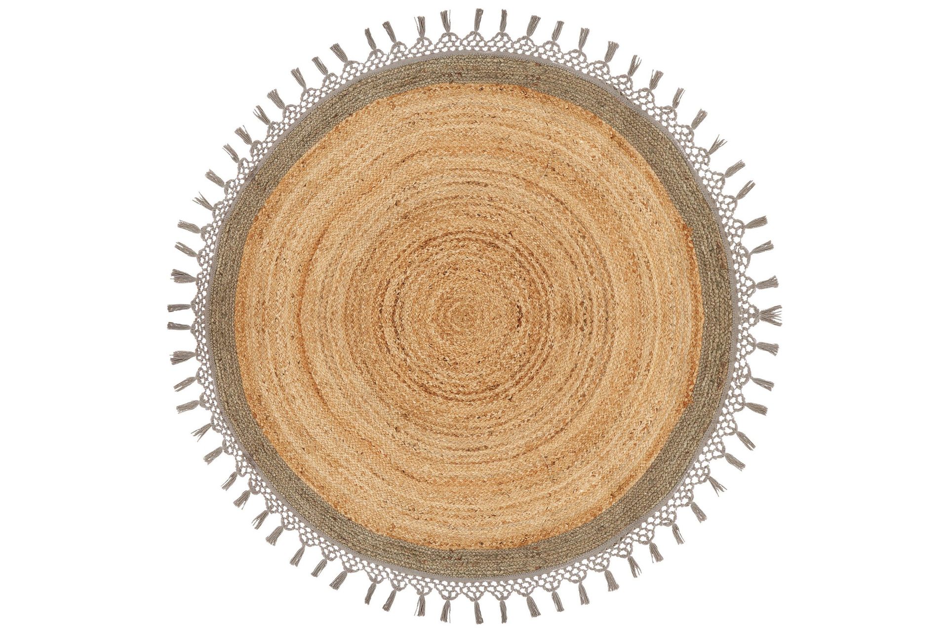 Juuttimatto Marts 140 cm Pyöreä - Beige