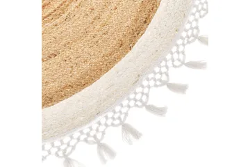 Juuttimatto Marts 140 cm Pyöreä - Beige - Kodintekstiilit & matot - Matto - Moderni matto - Sisalmatto