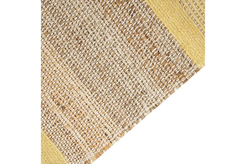 Juuttimatto Talpur 160x230 cm - Keltainen - Kodintekstiilit & matot - Matto - Moderni matto - Juuttimatto & Hamppumatto