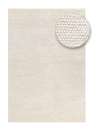 Käsinkudottu matto KM Home Bubble 140x200 cm Creme - Kerma - Kodintekstiilit & matot - Matto - Moderni matto - Villamatto