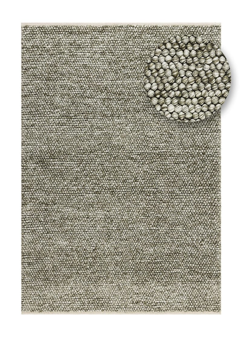 Käsinkudottu matto KM Home Bubble 300x400 cm oliivinvihreä - oliivinvihreä - Kodintekstiilit & matot - Matto - Moderni matto - Villamatto