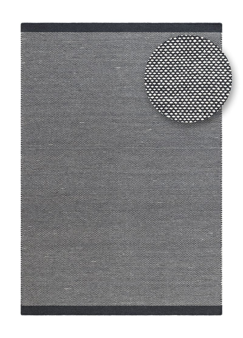 Käsinkudottu matto KM Home Sandhamn 140x200 cm Indigonsininen - Indigonsininen - Kodintekstiilit & matot - Matto - Moderni matto - Villamatto