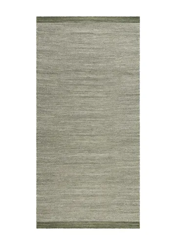 Käsinkudottu matto KM Home Sandhamn 75x150 cm vihreä