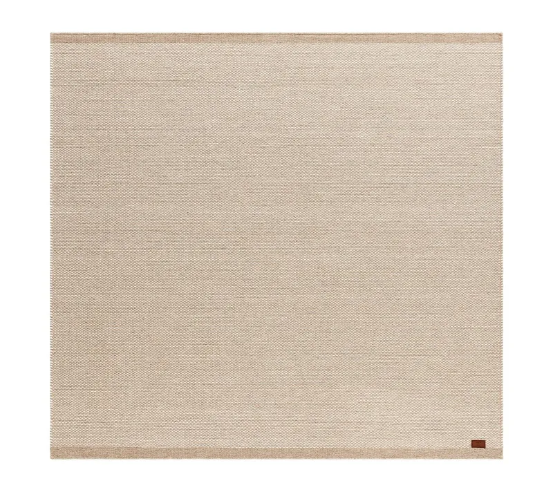 Käsinkudottu matto KM Home Sandhamn neliö 200x200 cm Luonnonvärinen, Luonnonvärinen