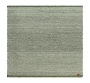 Käsinkudottu matto KM Home Sandhamn neliö 200x200 cm Smaragdinvihreä