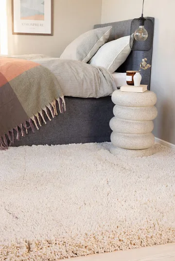 Käsinkudottu matto KM Home Sorrento 160x230 Creme - Creme - Kodintekstiilit & matot - Matto - Moderni matto - Nukkamatto