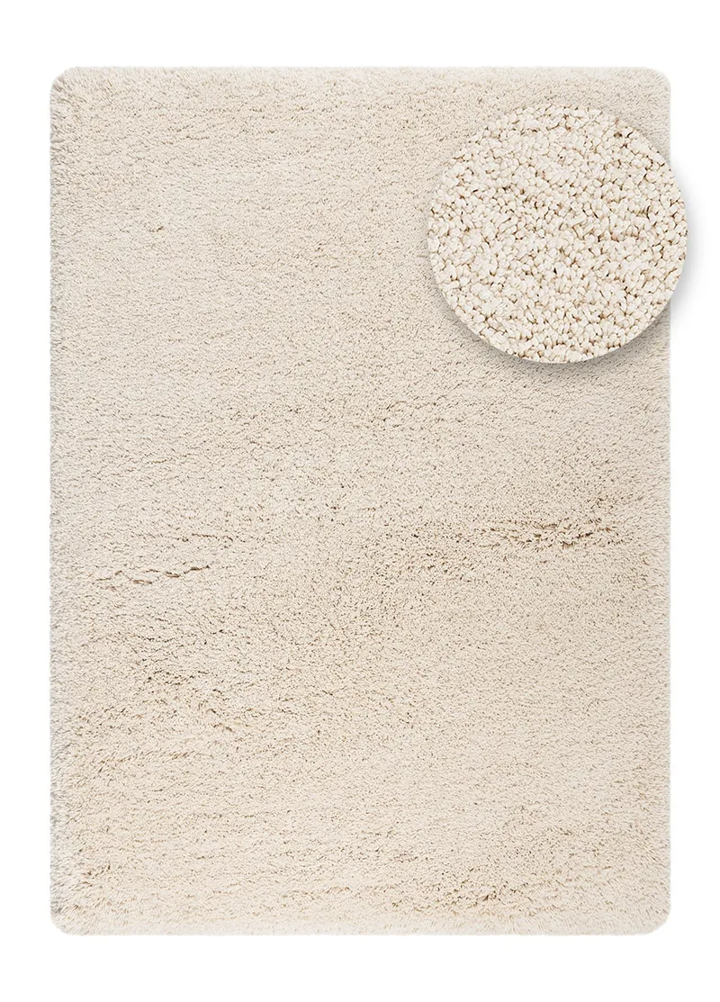 Käsinkudottu matto KM Home Sorrento 160x230 Creme - Creme - Kodintekstiilit & matot - Matto - Moderni matto - Nukkamatto