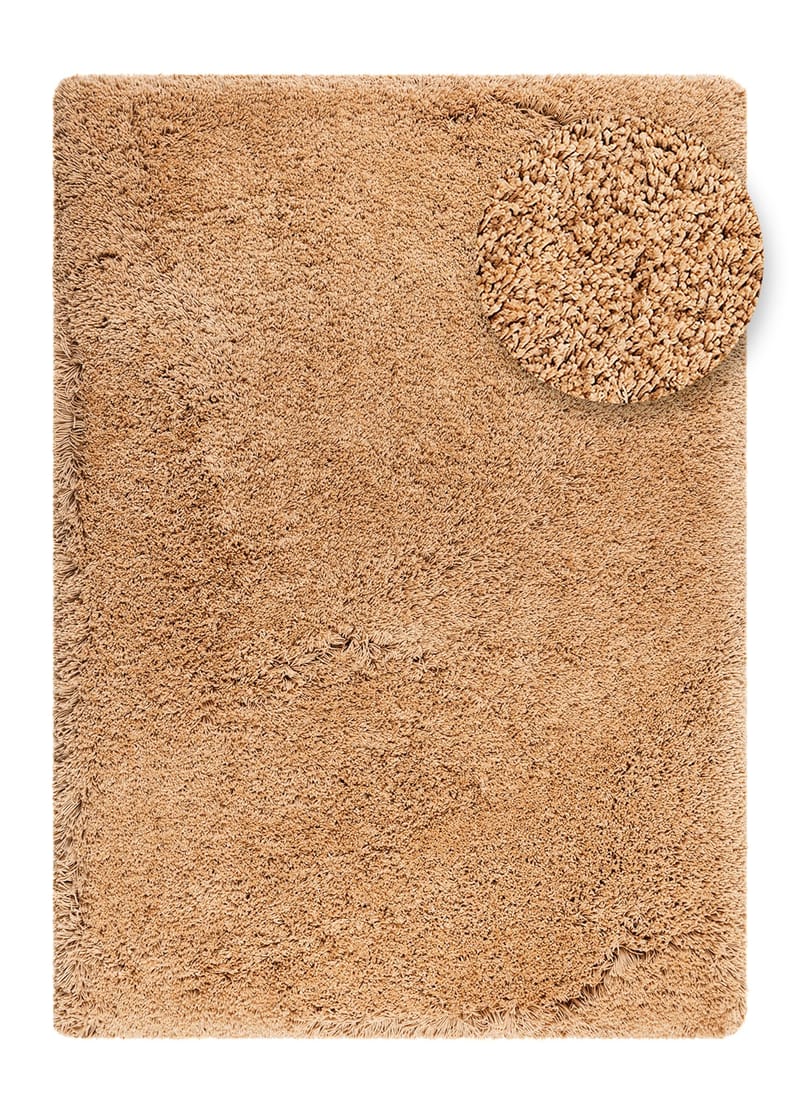 Käsinkudottu matto KM Home Sorrento 160x230 karamelli - karamelli - Kodintekstiilit & matot - Matto - Moderni matto - Nukkamatto