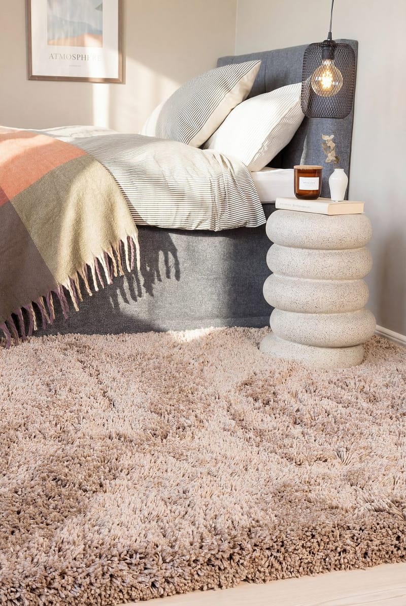 Käsinkudottu matto KM Home Sorrento 160x230 Pellava - Pellava - Kodintekstiilit & matot - Matto - Moderni matto - Nukkamatto